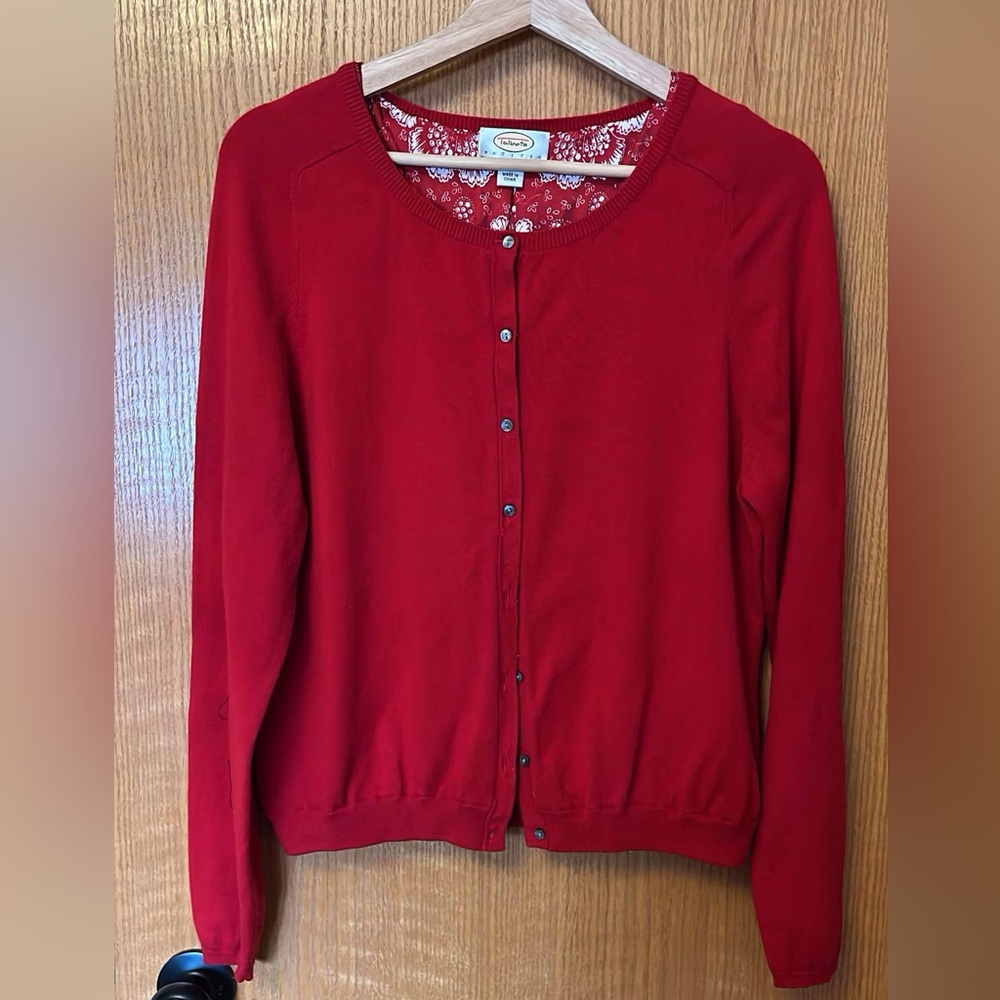 Silk lined vintage Talbots cardigan.